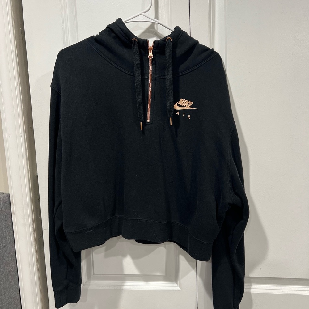 Nike Black Hoodie with Rose Gold Details